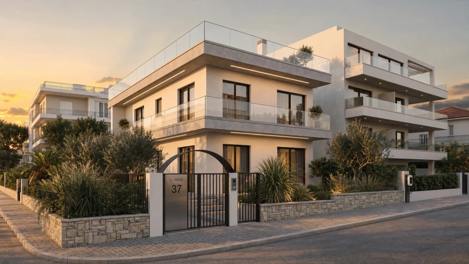 P37 Luxury Residences — Golden Hour Angle