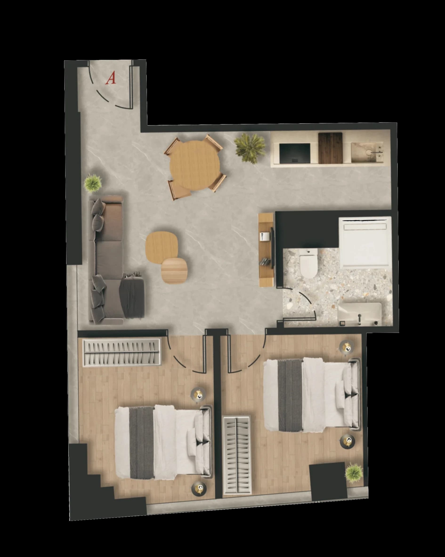 Floor plan — Type A